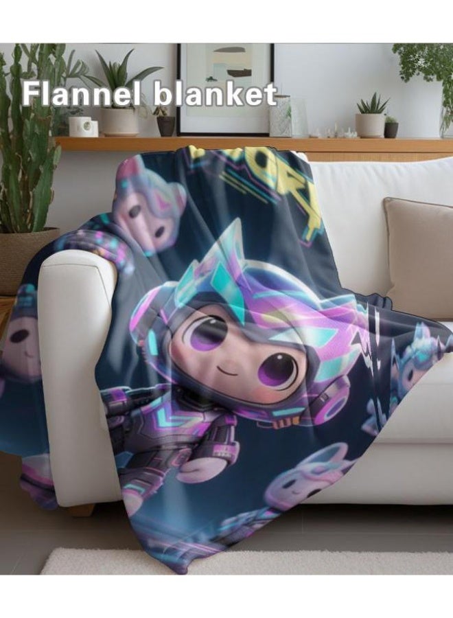 general Baby and children's cartoon flannel thin blanket (warm and comfortable, suitable for sleep, game use) 70cm*100cm - Image 5