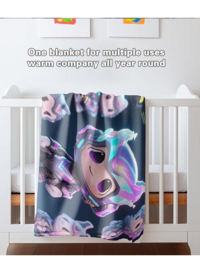 general Baby and children's cartoon flannel thin blanket (warm and comfortable, suitable for sleep, game use) 70cm*100cm - Image 4