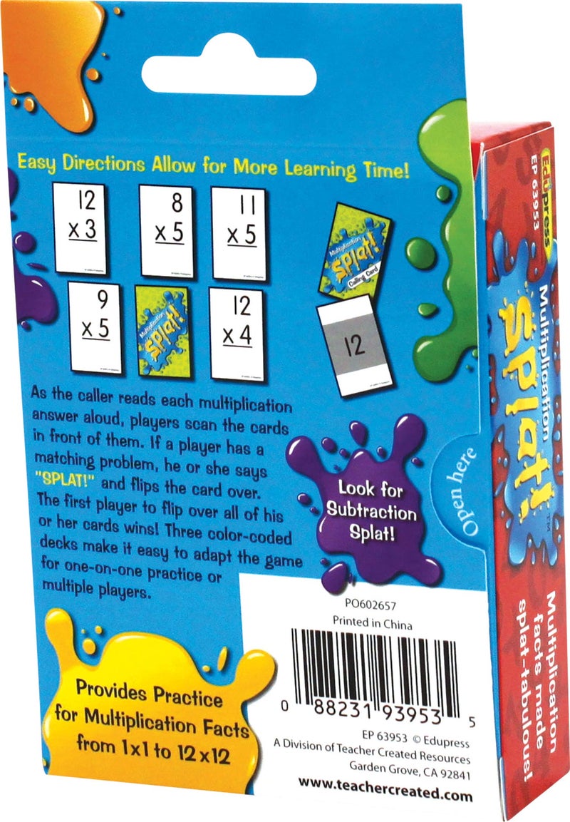 Edupress Teacher Created Resources Edupress EP63953 Math Splat Game: Multiplication - Image 3