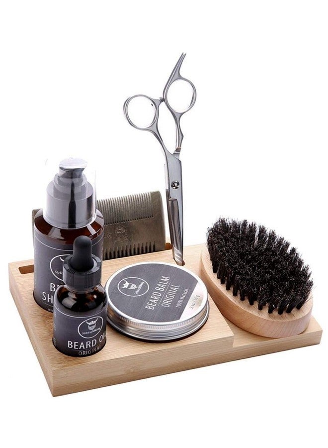 Striking Viking Beard Caddy Countertop Bathroom Organizer For Beard Products - Beard Product Holder For Beard Oil,Beard Balm,Beard Wash,Beard Comb,Beard Brush & Scissors (1Pc Organizer Caddy) - Image 3