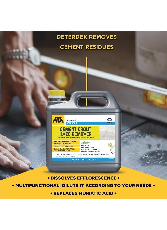 FILA Surface Care solutions FILA Surface Care Solutions DETERDEK Cementitious Grout Haze Remover, 1 GAL  - Image 5