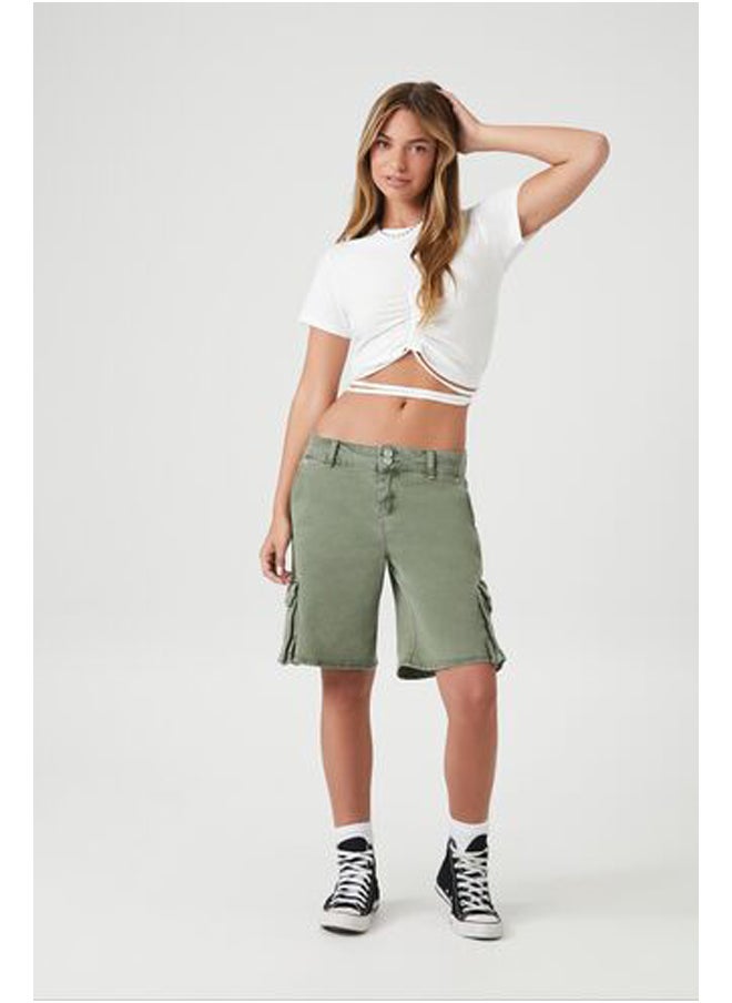 FOREVER 21 - تي شيرت قصير ملفوف ومكشكش - Image 1