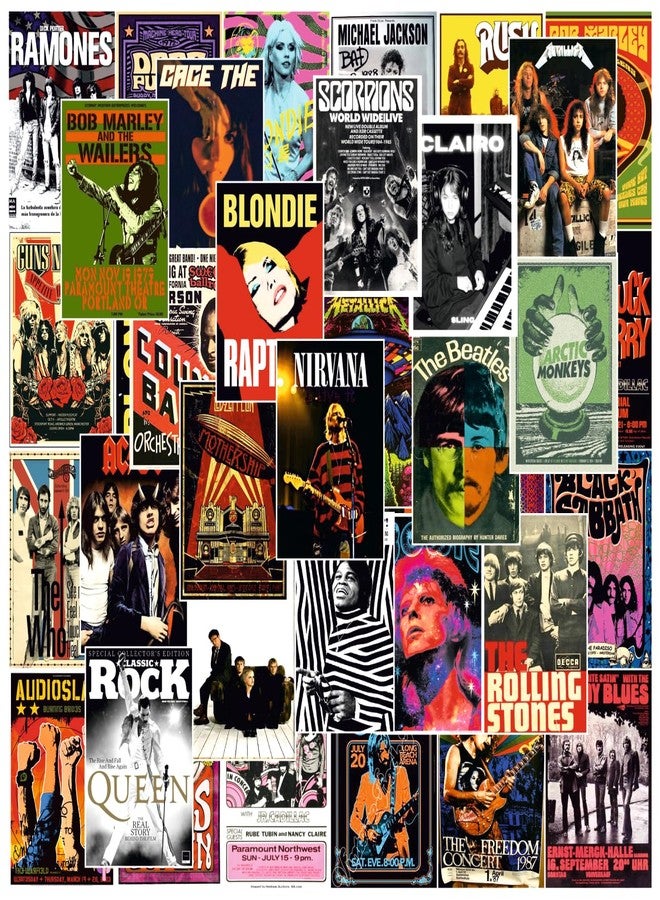 SAW Rock Band Posters - Pack of 54 | 4 x 6 Inches | Aesthetic Artwork | Wall Decor for Living Room, Bedroom, Home and Office - Image 1