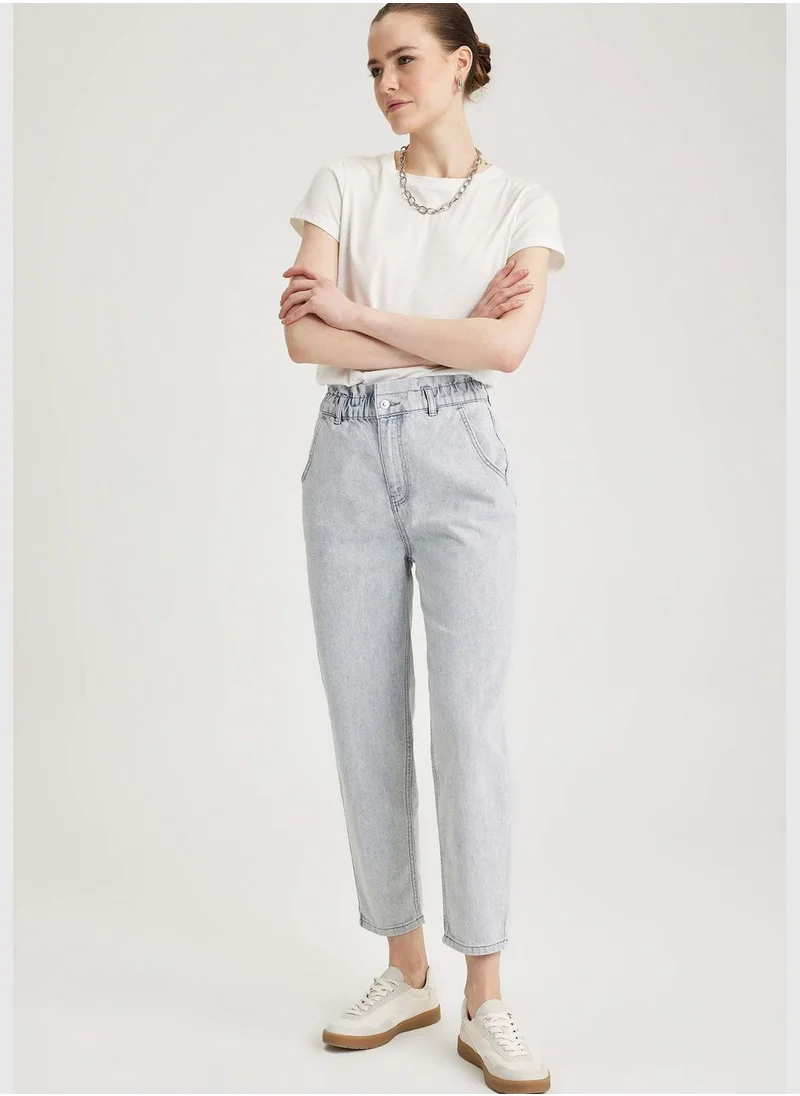 DeFacto Woman Paperbag Denim Trousers
