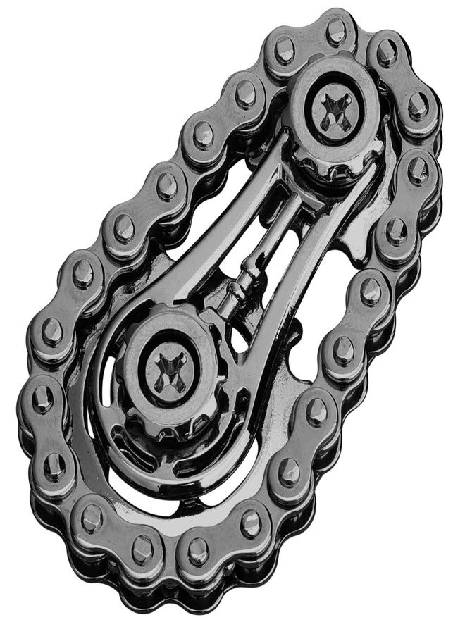 Anzmtosn Fidget Sprockets Hand Roller for Kids Adults, Cool Gear Finger Fidget Spinner Toys Metal for Boys Age 4-12 Years Old, Sensory Bike Chain Gear EDC Novelty Toy Gift Pirze for Anxiety Relieve Autism - Image 1