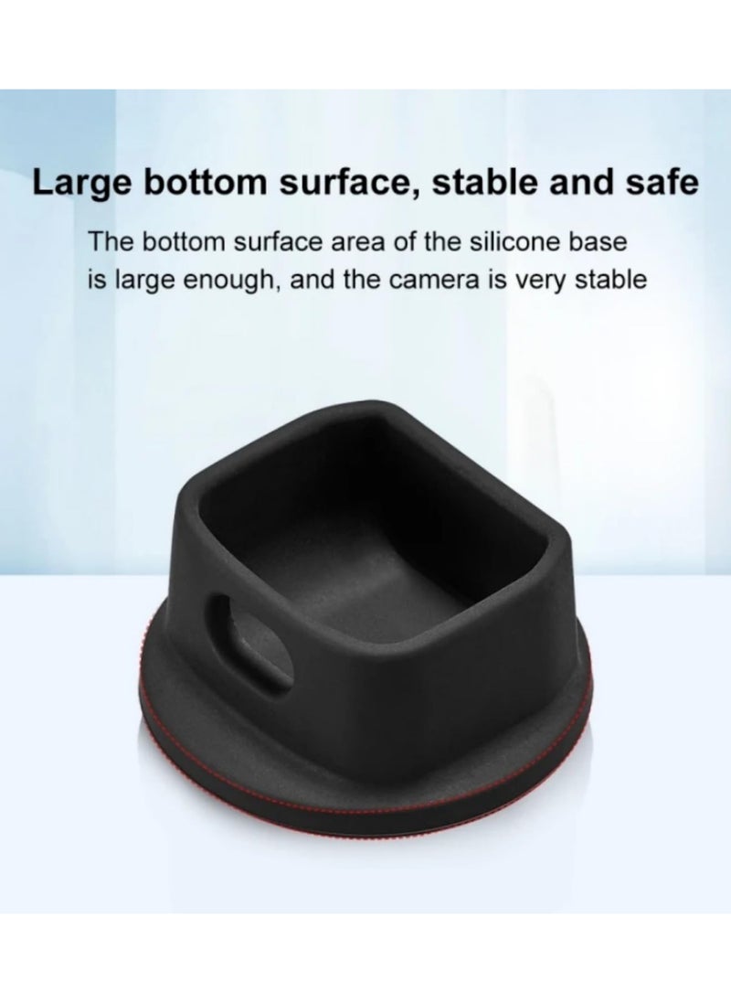 Generic - Silicone NonSlip Base for DJI Osmo Pocket 3 Anti-Skid Fixed Bracket Expansion Desktop Stand Support for Osmo Pocket 3 Body/Handle Handle Soft Skin Friendly Silicone Stable Camera Stand - Image 1