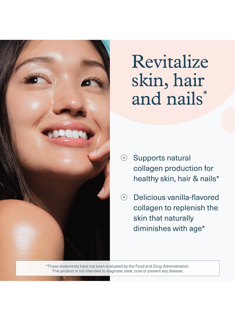 youtheory Collagen Powder Vanilla Flavor 20 G Supports Natural Collagen production for healthy skin, hair, nails and joints Net Wt. 4.7 Oz 133G - Image 5