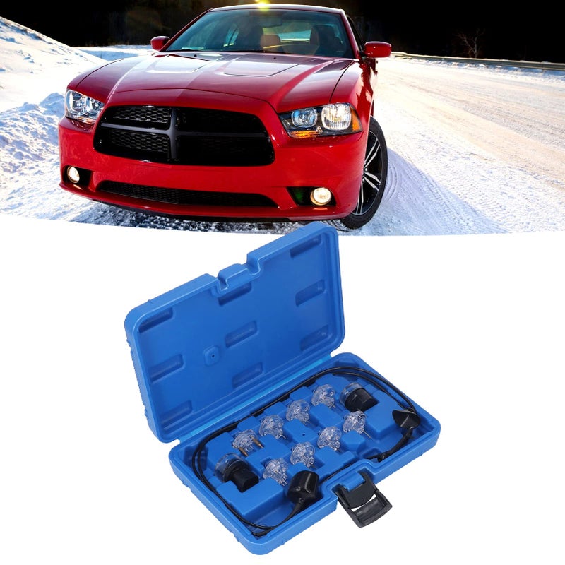 Generic Leapiture 11Pcs Noid Light Set Fuel Injector Tester Tool Professional Fuel Injector Tester Tool Car Diagnostic Tool With Storage Box  - Image 2