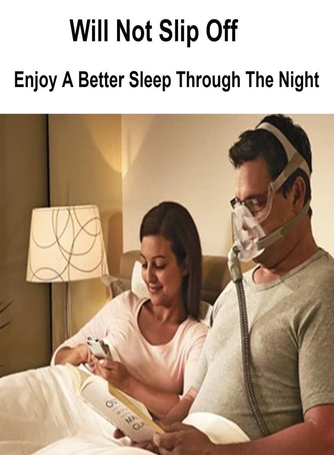 LALASTAR حزام رأس بديل من قطعتين من لالاستار لقناع جهاز التنفس Airfit F10 CPAP، متوافق مع قناع Airfit F10، حزام رأس قابل للتعديل، متوسط الحجم - Image 4