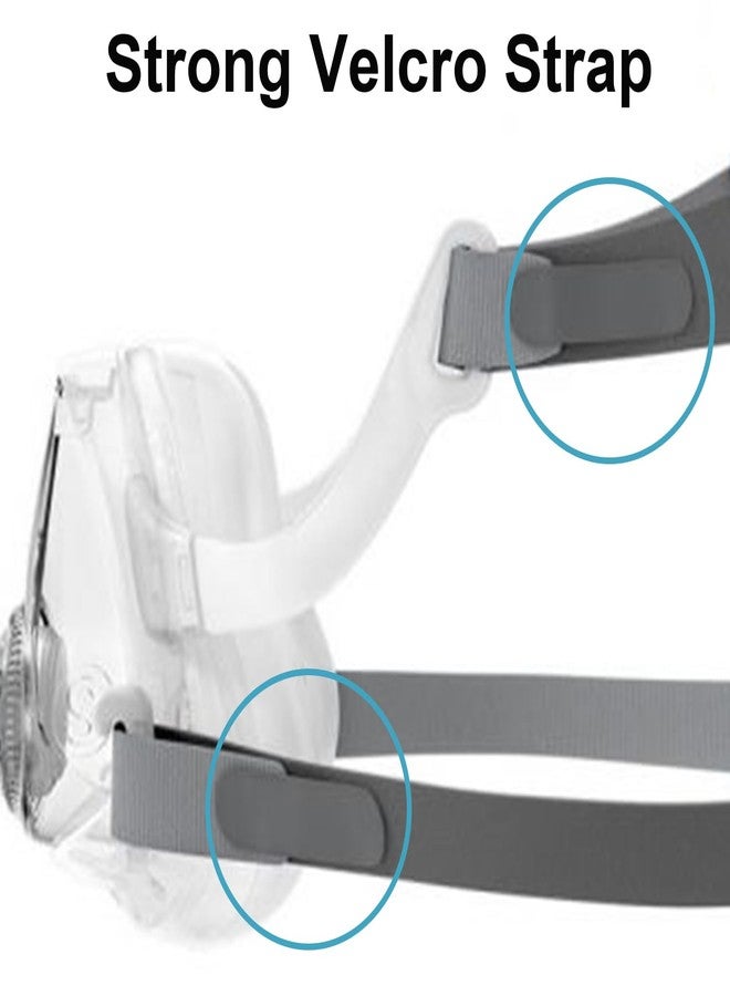 LALASTAR حزام رأس بديل من قطعتين من لالاستار لقناع جهاز التنفس Airfit F10 CPAP، متوافق مع قناع Airfit F10، حزام رأس قابل للتعديل، متوسط الحجم - Image 5