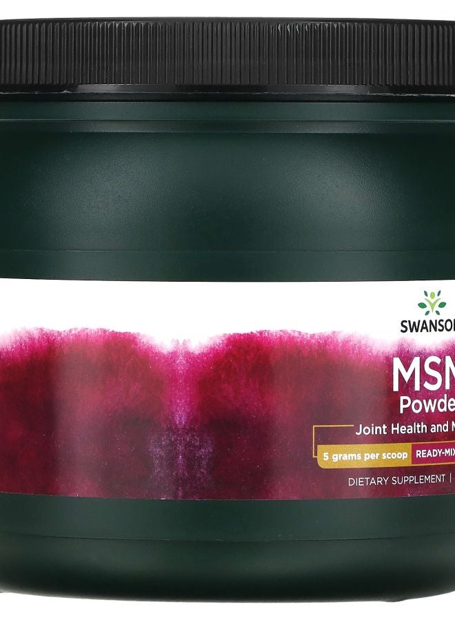 SWANSON MSM Powder Ready-Mix & Unflavored 1 lb (454 g) - Image 2