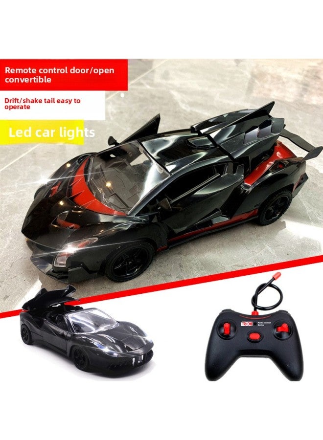 Hot Sale Children's Toy Remote Control Car Rechargeable Electric High Speed Drift Racing Car Model Boy Car Toy Free Shipping-Color:30cm Rambo/Black Red/one-on Open Convertible-Proportion:E-Commerce Equipment/two Sets Of Rechargeable Batteries/dual Charge - Image 2