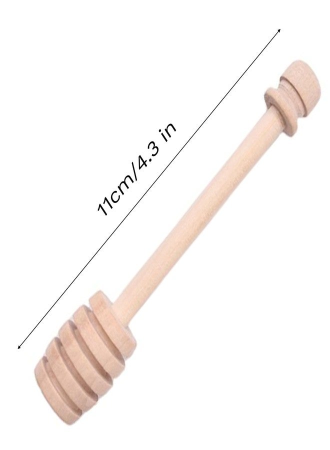 Hganxiu Honey Dipper Mini,4.3 In Honey Spoon Stirrers Wooden,1PCS - Image 2