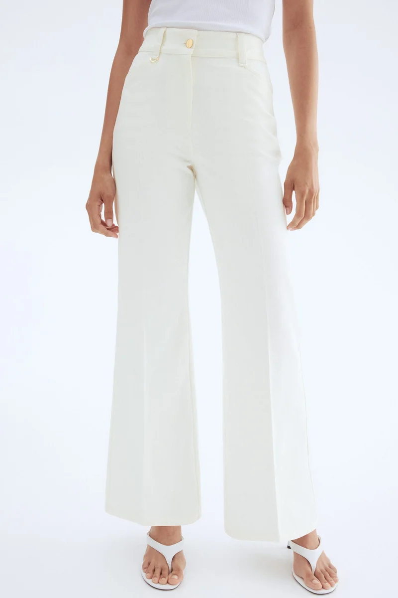 H&M Flared twill trousers