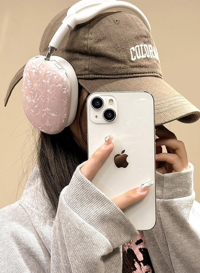 Sanda Case Cover for AirPods Max Headphones, Pink Pearl Shell TPU Ear Cups Cover, Lacquered Soft TPU Scratch Resistant Protective Ear Cups Airpods Max Headphone Case (Pink Shell) - Image 5