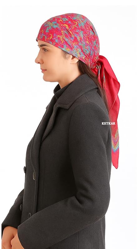 KETKAR Women’s Wool Winter Scarf | Soft & Warm Woolen Muffler | Stylish Cold Weather Wrap for Women | Pack of 1_Maroon - Image 4