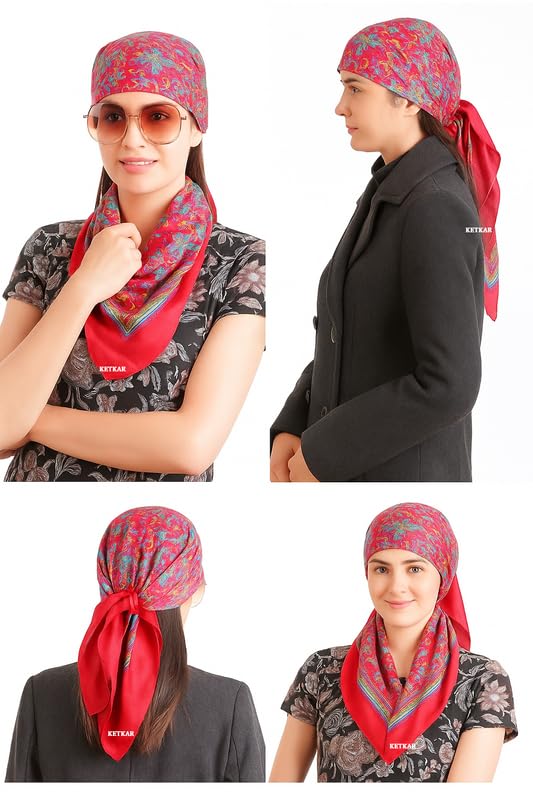 KETKAR Women’s Wool Winter Scarf | Soft & Warm Woolen Muffler | Stylish Cold Weather Wrap for Women | Pack of 1_Maroon - Image 5