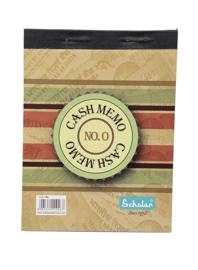 Scholar Cash Memo Books - No.0 | Durable Billing & Record Keeping Pads for Shops, Offices & Daily Business Use (Pack of 3) - Image 1
