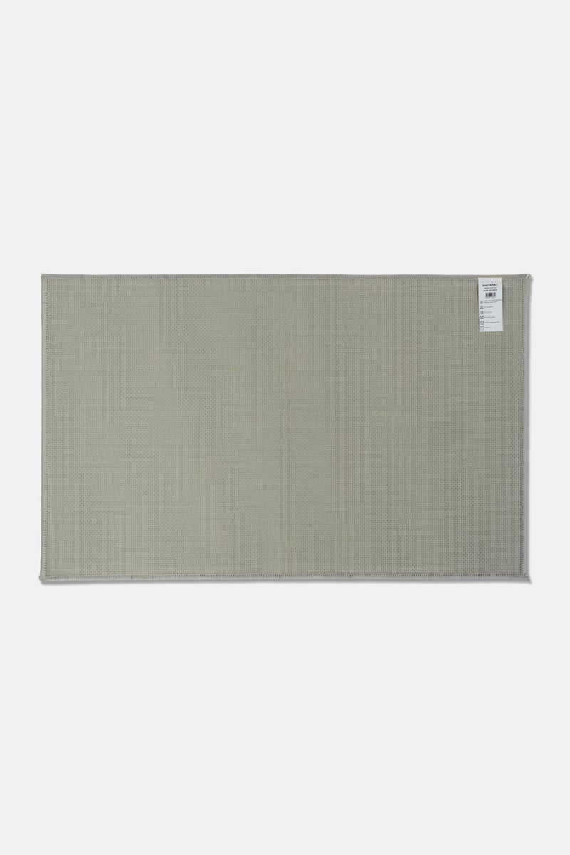 YOTO Textured Bathroom Rug, Grey - Image 2