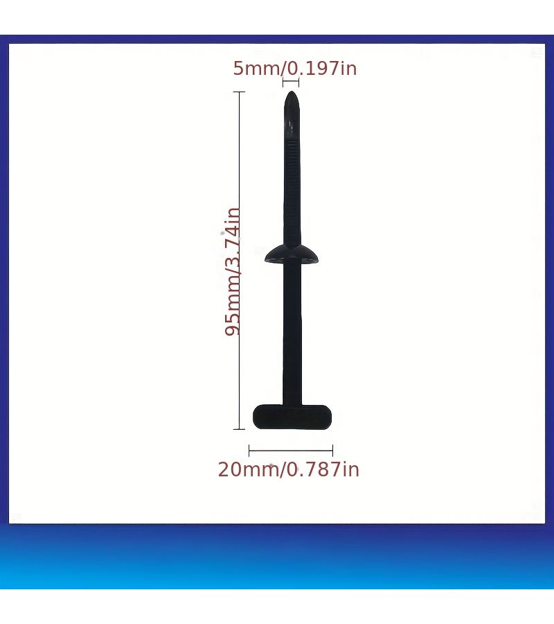 50pcs Zip Tie Anchor Pins With One Pair Pliers Self Locking Clips For Auto Wire - Image 3