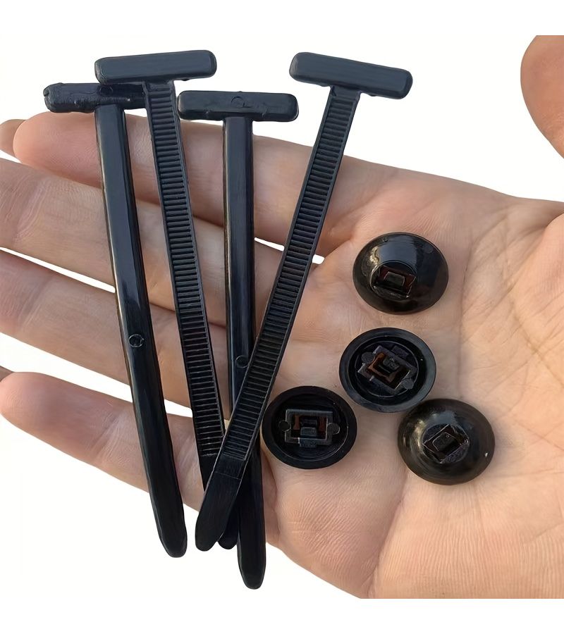 50pcs Zip Tie Anchor Pins With One Pair Pliers Self Locking Clips For Auto Wire - Image 5