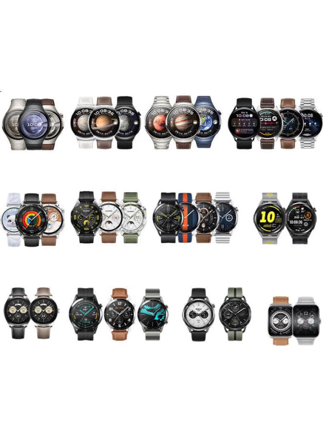 KOVOL Leather Watch Strap Compatible With Huawei Watch 4/3 Pro, Crazy Horse Pattern, Magnetic Clasp, Gt4/5/3/2/Watch4/3, Honor 22Mm Universal 46Mm Dial Wristband - Image 3