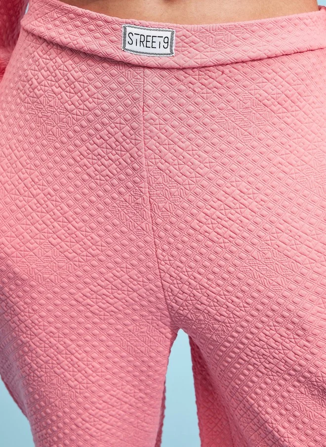 STREET 9 Pink Knitted Joggers for Women