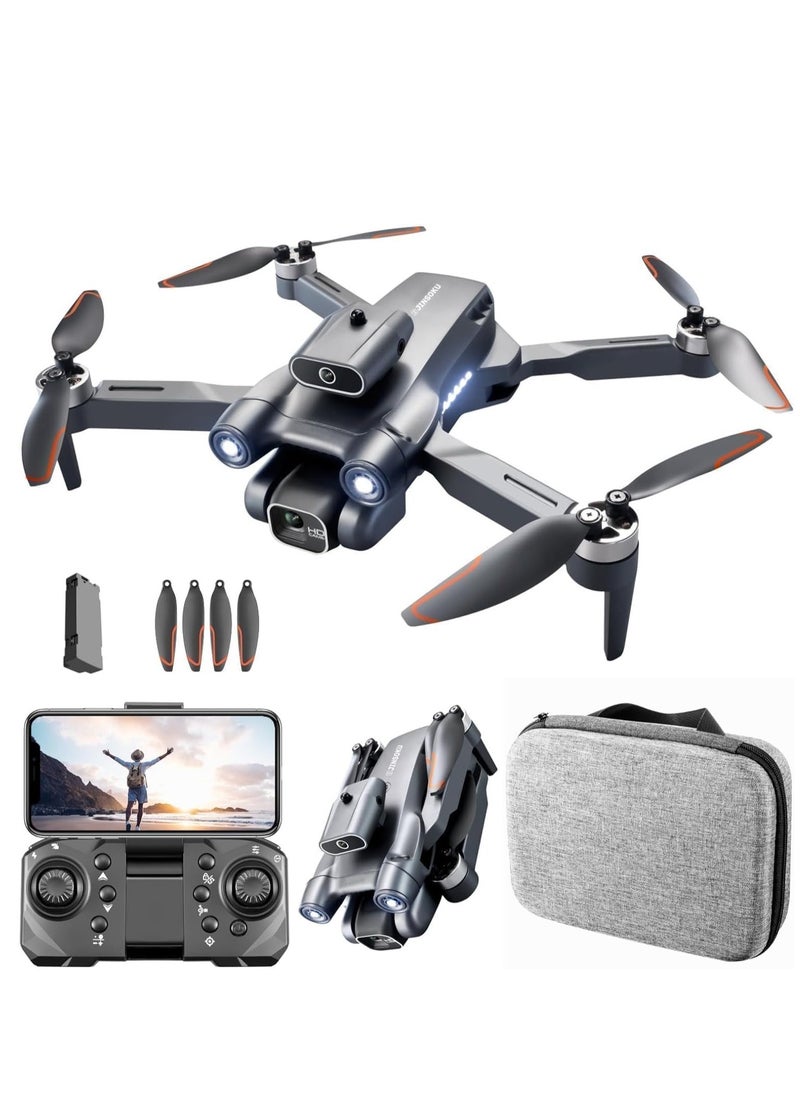 TIGER - P12 Pro Drone with Dual Camera & FPV Live Streaming – 4K & 1080P HD, 120° Wide-Angle Lens, Gesture & Voice Control, One-Key Takeoff, Foldable & Lightweight, Long Battery Life, Perfect for Beginners - Image 1