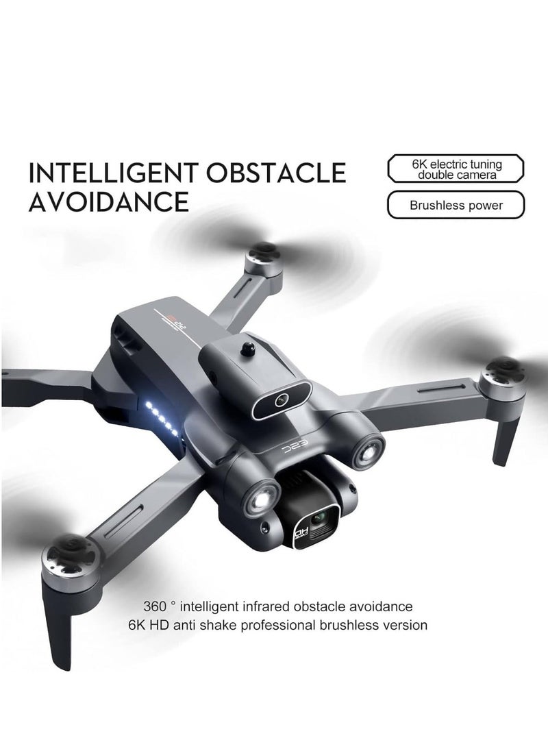 TIGER - P12 Pro Drone with Dual Camera & FPV Live Streaming – 4K & 1080P HD, 120° Wide-Angle Lens, Gesture & Voice Control, One-Key Takeoff, Foldable & Lightweight, Long Battery Life, Perfect for Beginners - Image 1