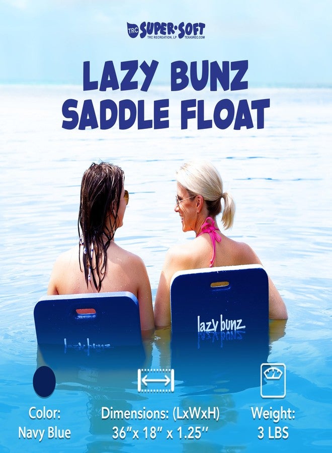TRC Recreation Lazy Bunz Foam Water Saddle Pool Float, Lounger for Swimming Pool, Lake, River, and Beach Essentials, Navy Blue - Image 2
