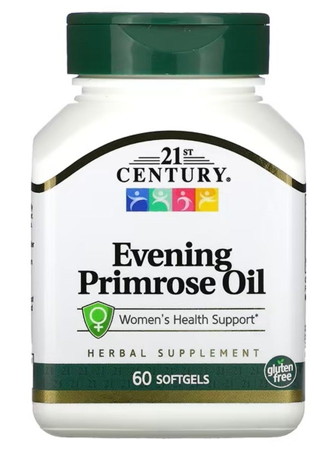 21st Century Evening Primrose Oil, Women's Health Support , 60 Softgels - Image 1