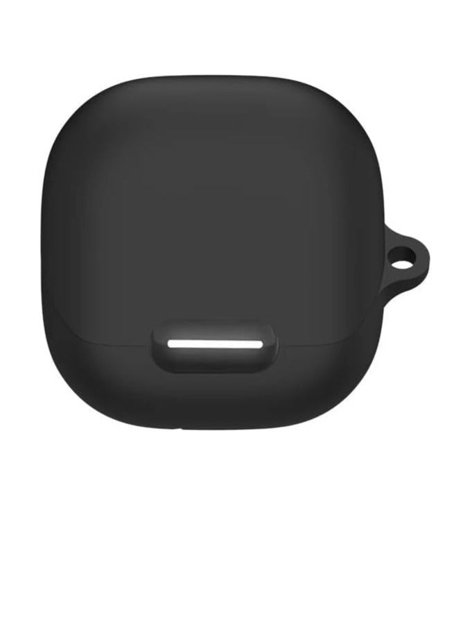 shomira Silicone Case Compatible with Anker k20i Soundcore Earbuds, Soft Silicone Protective Case Cover, Shockproof Sleeve with Carabiner (Black) - Image 2