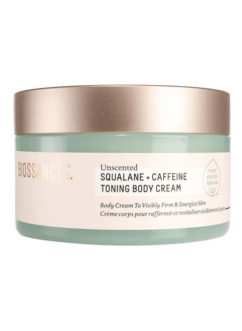 BIOSSANCE Squalane + Caffeine Toning Body Cream, 200ml - Image 1