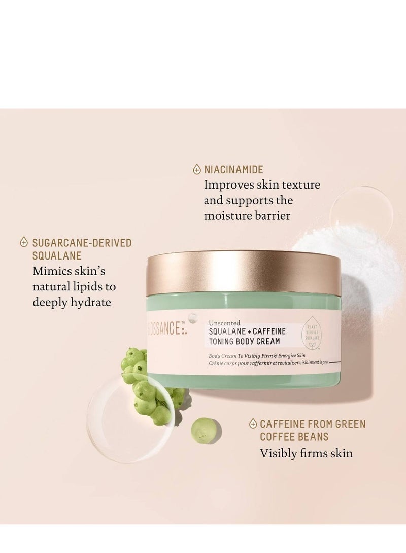 BIOSSANCE Squalane + Caffeine Toning Body Cream, 200ml - Image 3