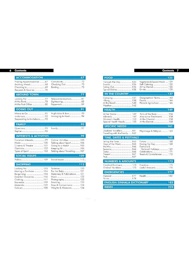 Sinhala (Sri Lanka) Phrasebook & Dictionary 5ed -a - Image 2