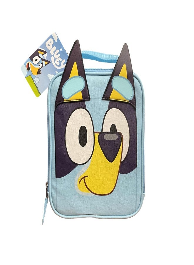 فاست فوروورد حقيبة غداء بلووي للأطفال - حقيبة غداء ناعمة معزولة بمقبض - متينة وسهلة التنظيف، 9.5 بوصة × 8.5 بوصة - حقيبة غداء مدرسية رسمية من بلووي للأولاد والبنات - Image 1