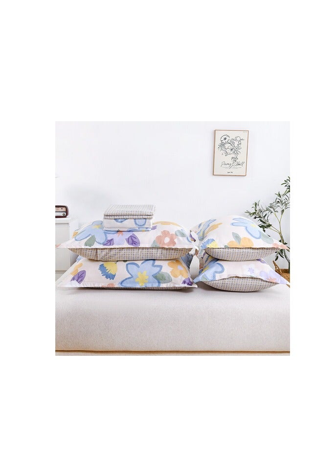 بروماس طقم غطاء لحاف مقاس كينج مكون من 6 قطع، 1 غطاء لحاف + 1 ملاءة مثبتة + 4 أكياس وسائد، ألياف دقيقة، لوبلولي - Image 4