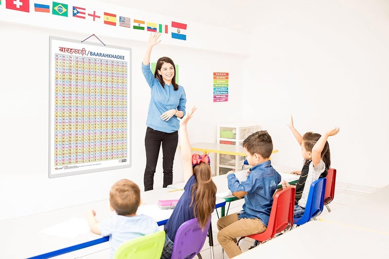 GoWoo Baarahkhadee Early Learning Educational Chart for Kids | 20"X30" inch |Non-Tearable and Waterproof | Double Sided Laminated | Perfect for Homeschooling, Kindergarten and Nursery Students - Image 5