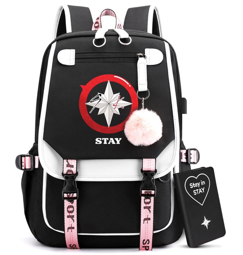 Swico Remado Large Capacity Laptop Bag Bookbag with Notebook, USB Charging and Headphone Port - Image 1