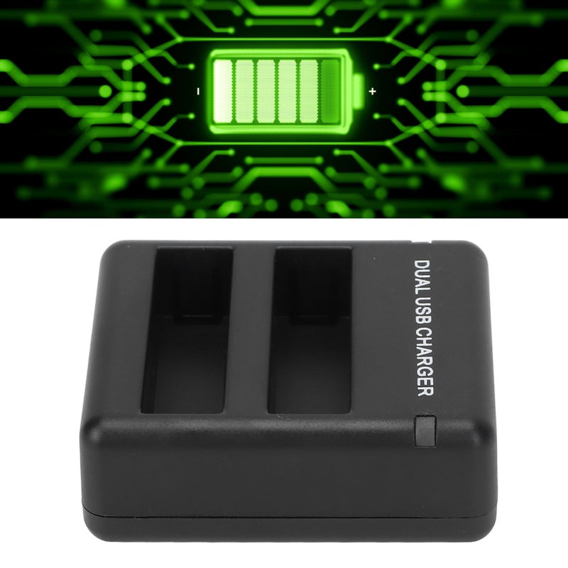 For AHDBT401 Battery Dual Charger Portable Safe 1600mAh Battery and 2 Slots USB Charger - Image 2