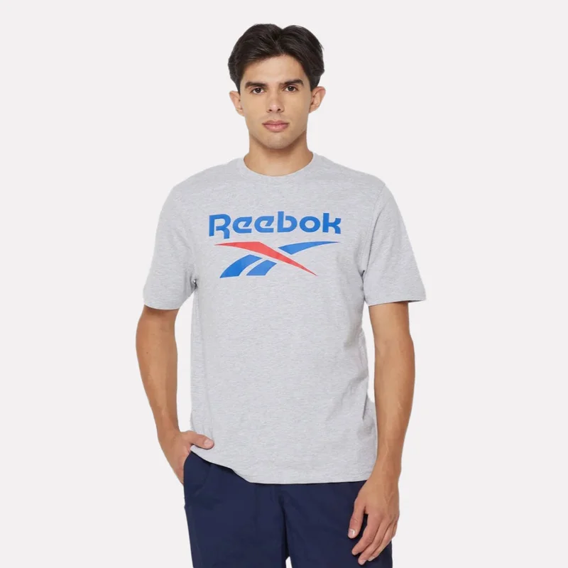 ريبوك Bruno Big Logo Crew Neck Short Sleeve T-Shirt