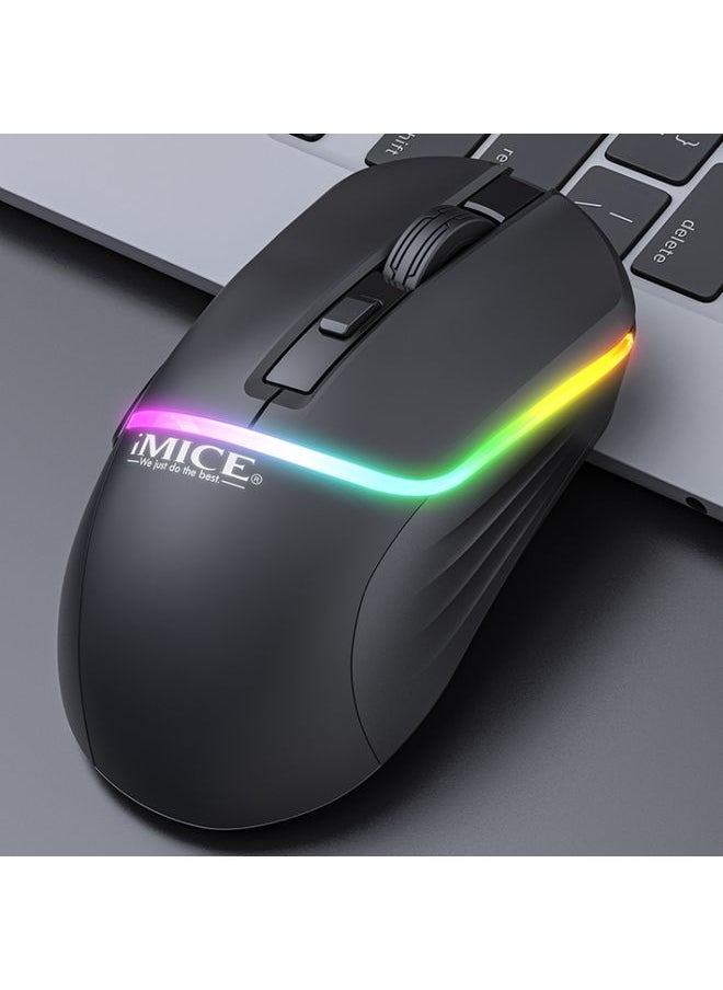 BURAQ - iMICE G902 Bluetooth Dual Mode 6-Key Silent Wireless Gaming Mouse(Black) - Image 1