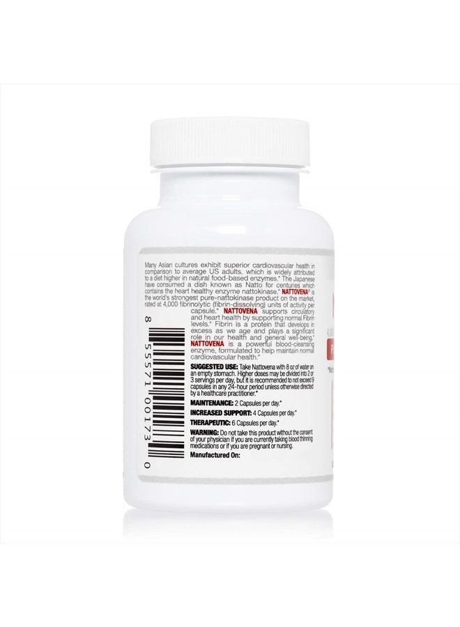Arthur Andrew Medical Nattovena, Pure Nattokinase, Circulatory and Heart Health, Vegan, Non-GMO, 30 Capsules  - Image 4