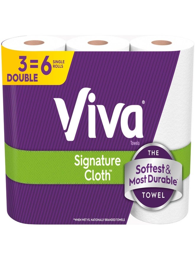 Viva Signature Cloth Paper Towels, 3 Double Rolls, 86 Sheets per Roll - Image 1