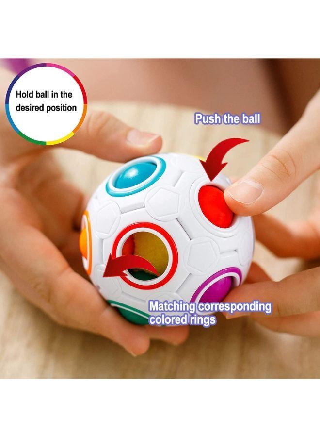 ماجيك رينبو 3D لغز كرة مكعب السرعة للأطفال - Image 3