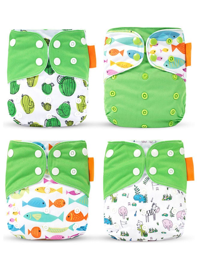 NIBEMINENT 4-Piece Washable Cloth Diaper Set - Image 1