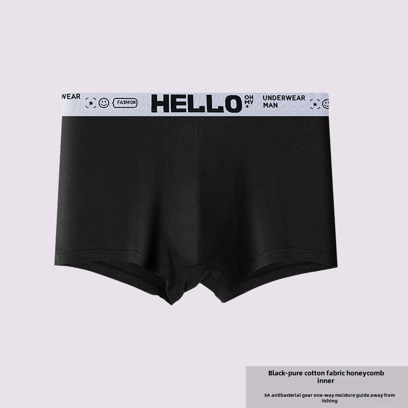 New Mens Cotton Briefs Trendy Breathable Mid-Waist Light gray  - Image 5
