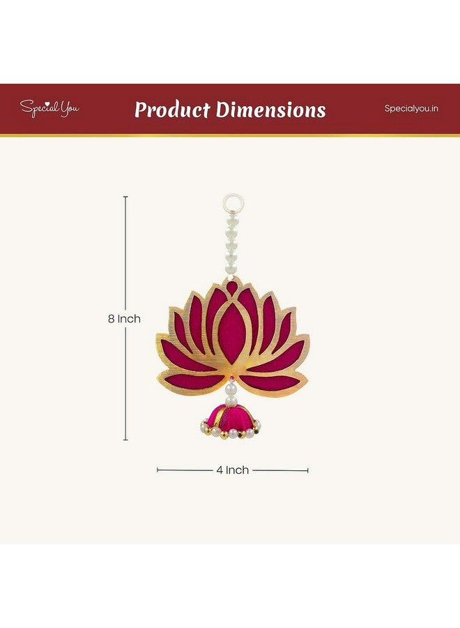 SpecialYou.in SpecialYou® Ganpati Decoration Setup for Home Decor, Lotus Wall Hanging Decoration, Ganesh Decoration Items for Home, Mandir Decorations Items for Home Decor for Living Room- 7 pcs - Image 4