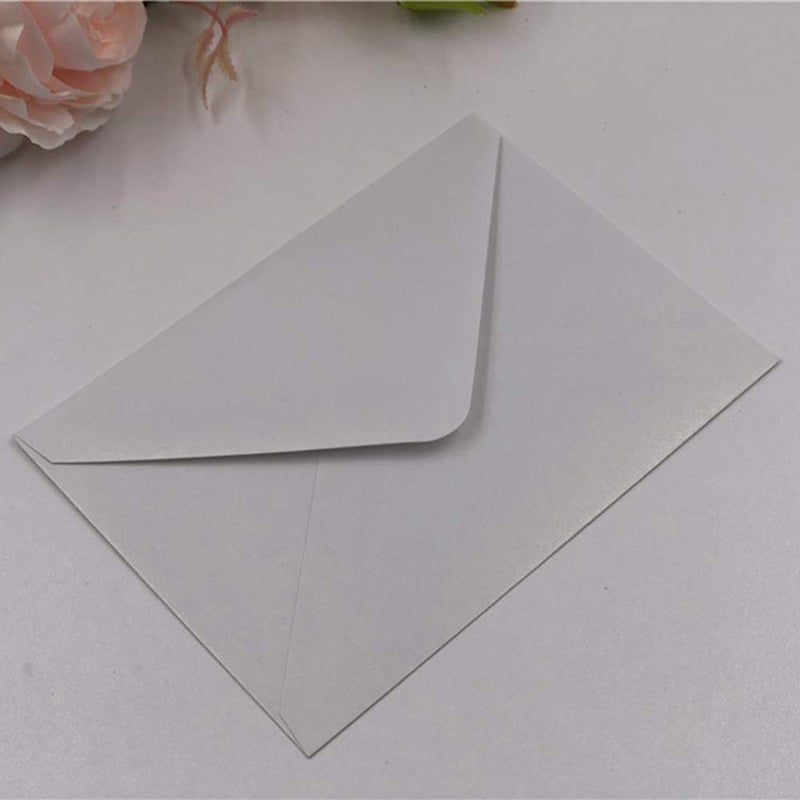 Lucky Star 25 PCS Pearl White Envelopes A7 5.35 x 7.7 inches, Perfect for 5x7 Weddings,Invitation Cards,Birthday Greeting RSVP Invite - Image 2