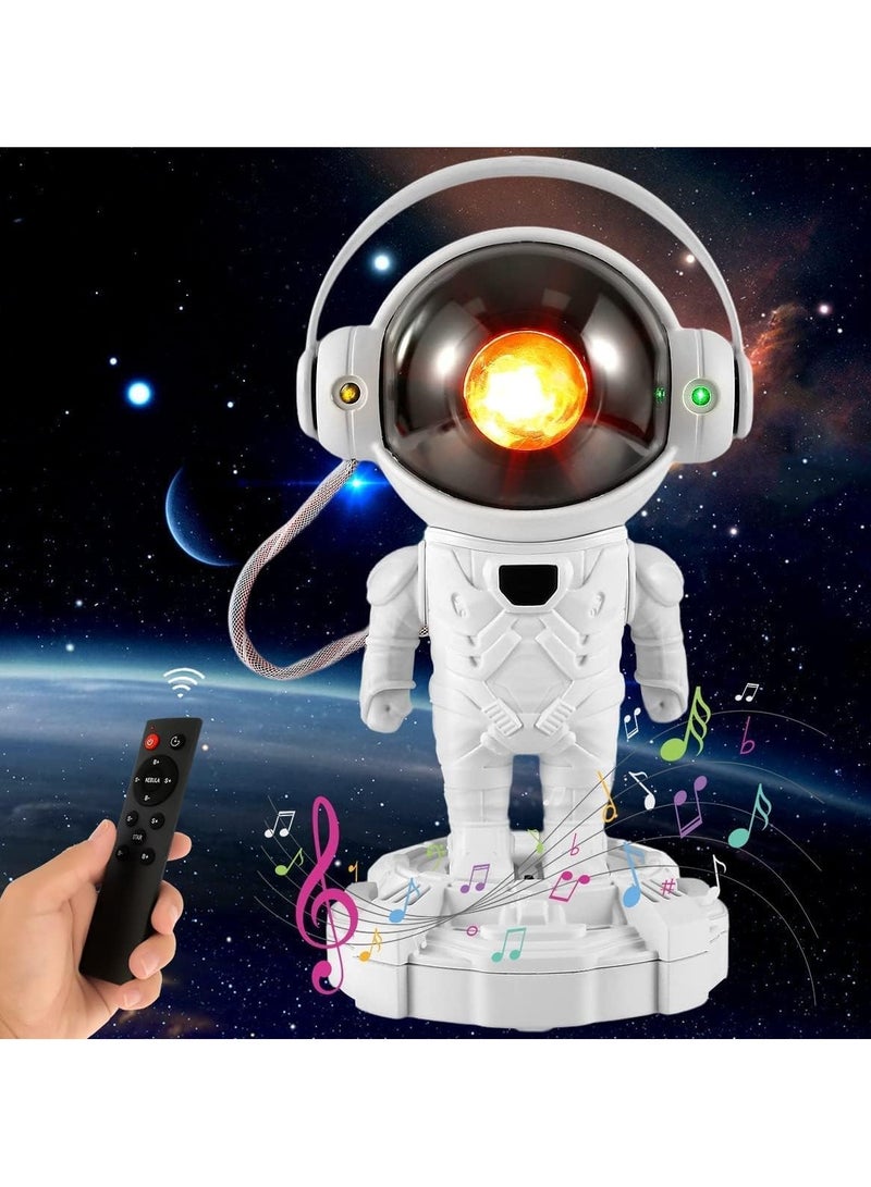 AROAQ Upgraded Rechargeable Astronaut Galaxy Projector Starry Night Light with Wireless Bluetooth Speaker Base Timer LED Star Projector Nebula Lamp for Bedroom Ceiling Gifts for Children Adults - Image 1